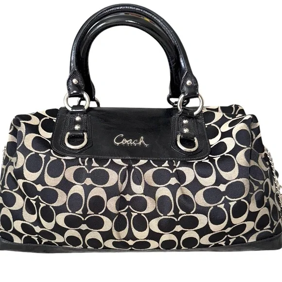 Coach Ashley Signature Satchel Bag - Picture 1 of 9